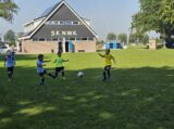 Mini Toernooitje op Sportpark Het Springer met S.K.N.W.K. JO7 en De Jonge Spartaan JO7 (134/174)